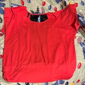 Elegant Red Women's Blouse